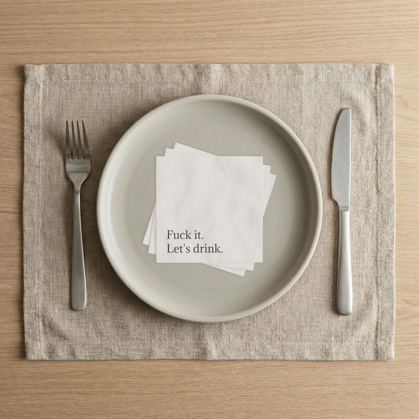Cocktail Napkins — Let's Drink!