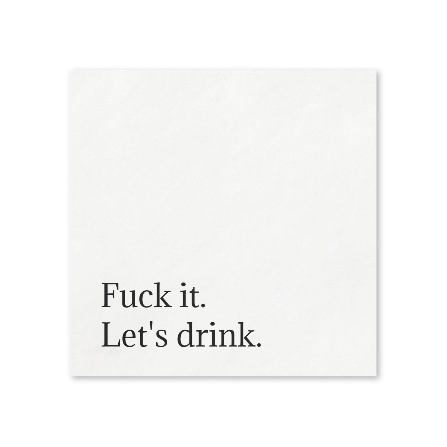 Cocktail Napkins — Let's Drink!