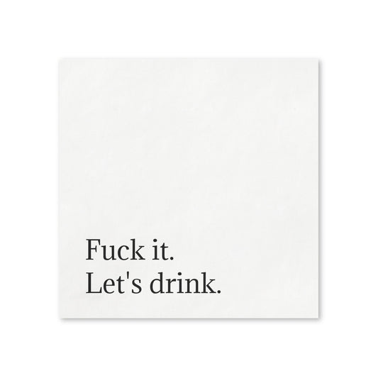 Cocktail Napkins — Let's Drink!