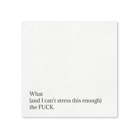 Snarky Quote Napkins — Cocktail Party Napkins