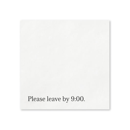 Snarky Quote Napkins — Please Leave