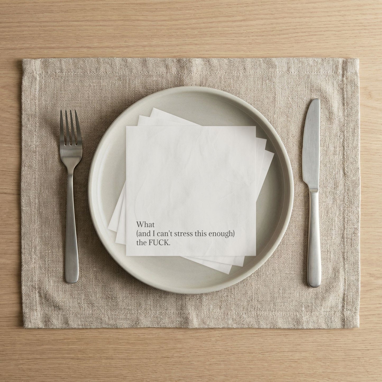 Snarky Quote Napkins — Cocktail Party Napkins