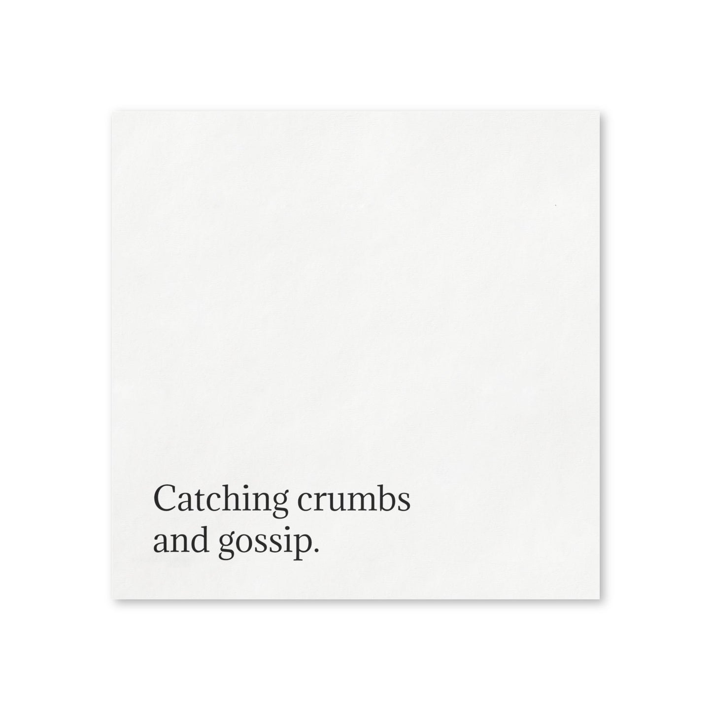 Snarky Quote Napkins — Catching Crumbs