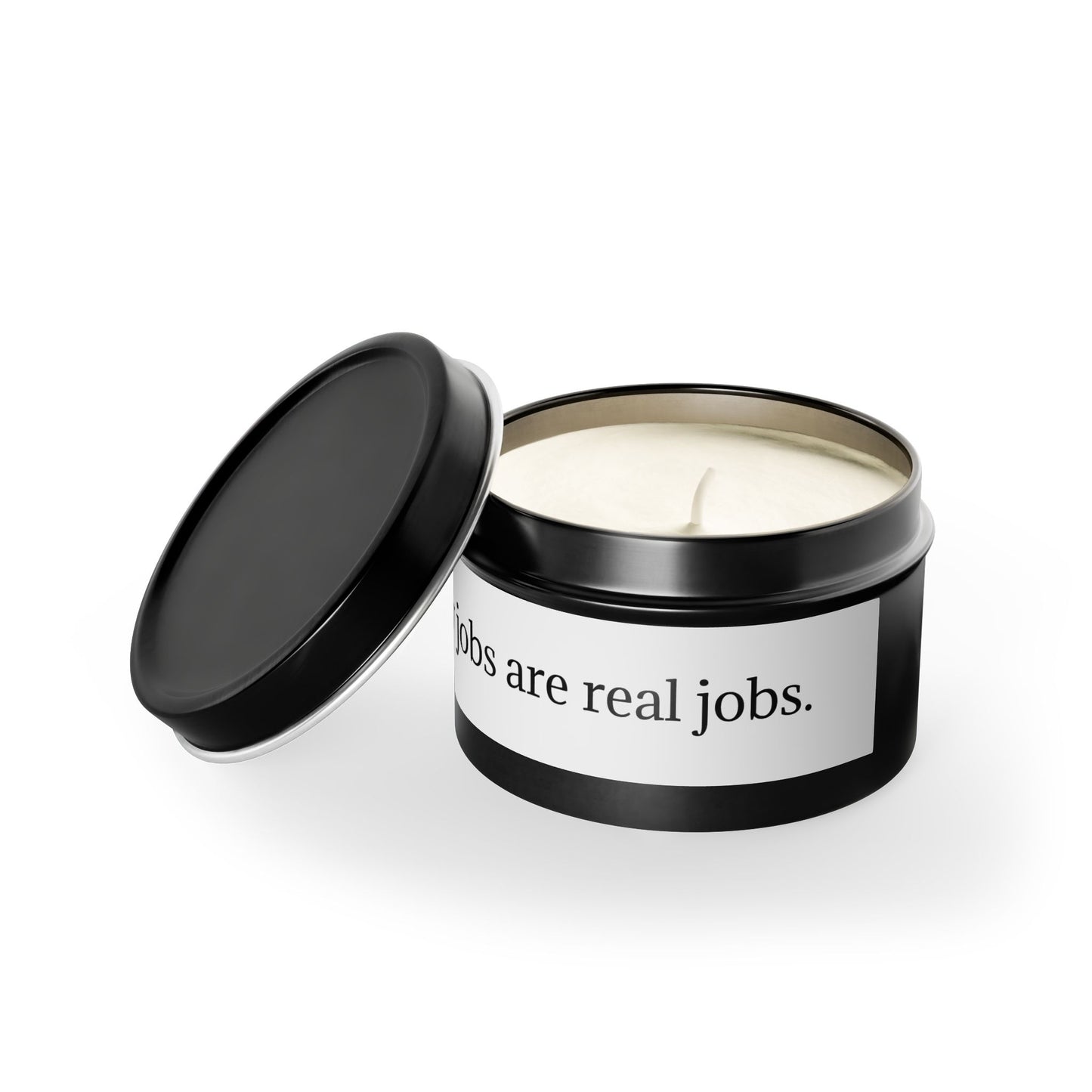 Tin Candle — "Real Jobs" / Funny Gag Candle